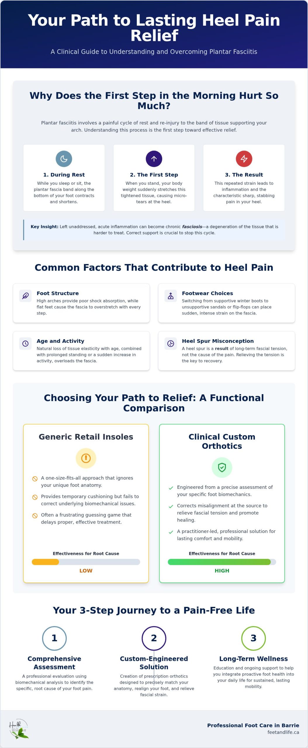Plantar Fasciitis Relief in Barrie: A Clinical Guide to Heel Pain Recovery