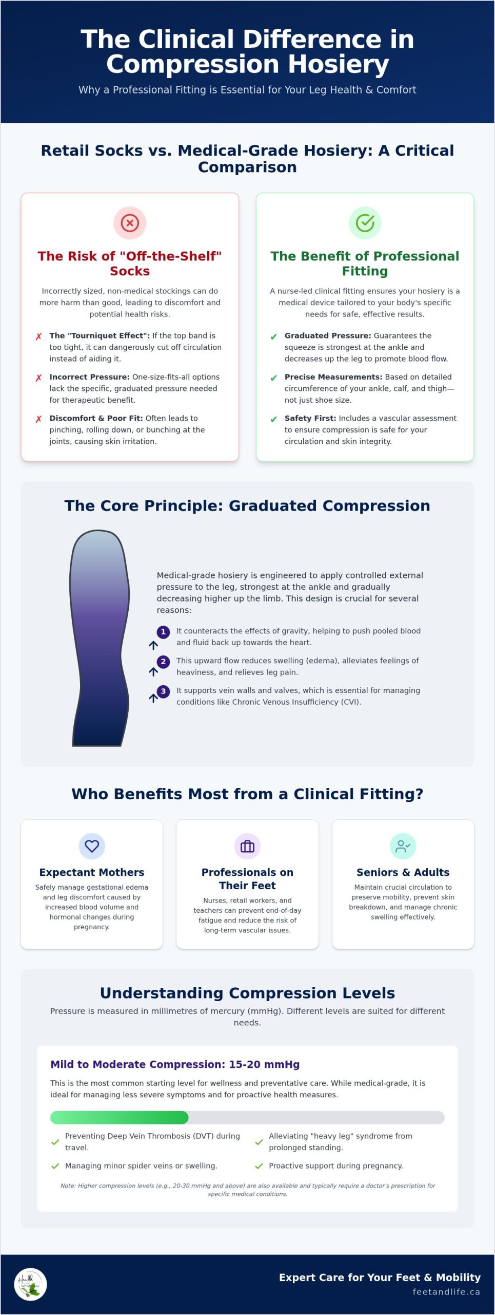 Professional Compression Hosiery Fitting in Barrie: A Clinical Guide